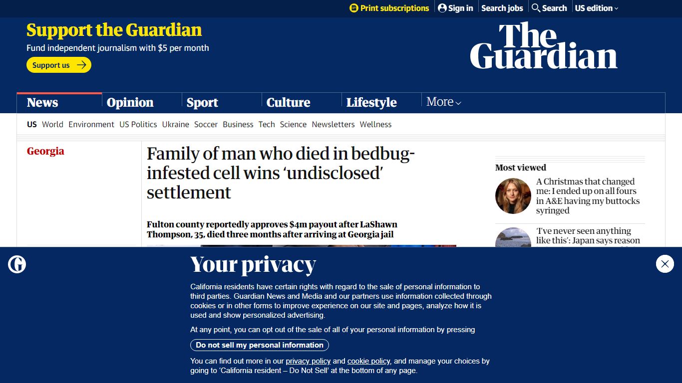Family of man who died in bedbug-infested cell wins ‘undisclosed ...