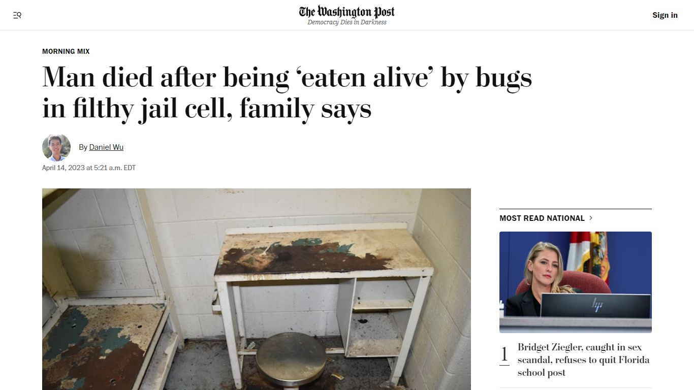 Man 'eaten alive' by bed bugs in Atlanta jail, attorney says - The ...